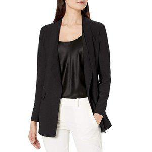 Lysse Lianna Crepe Jacket Size Small Womens Black 24-2250-M7 Blazer Open Front